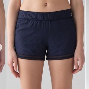Lululemon reversible navy shorts